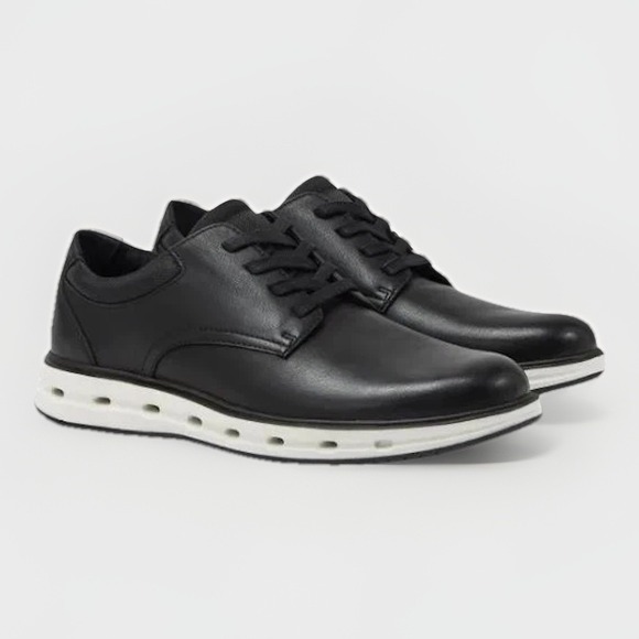 Lands' End Men's Sport Oxford Black Comfort Casual Dress Shoes Men's Size 10.5 - Picture 2 of 5